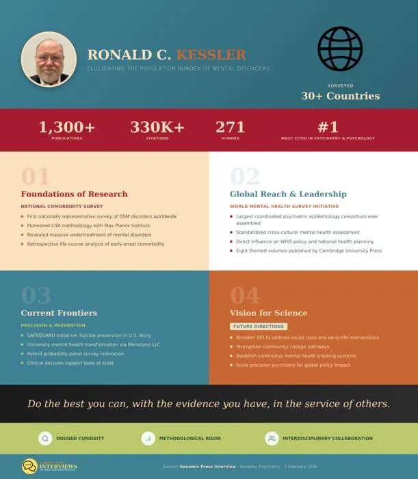 Ronald C Kessler: Impact on psychiatry and psychology
