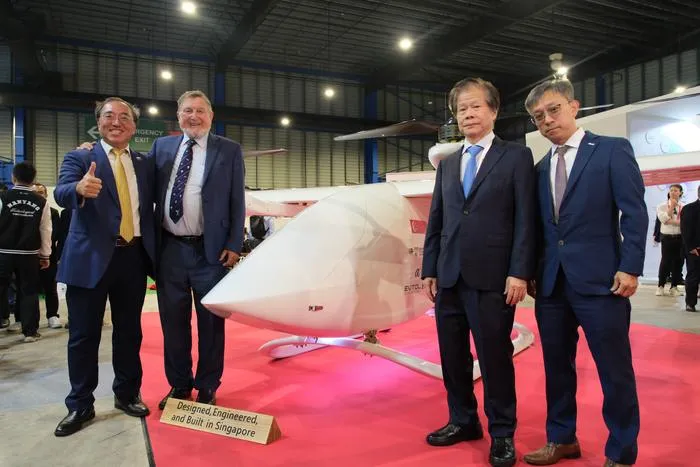 Unveiling of the NTU eVTOL that is designed, engineered and built in Singapore.