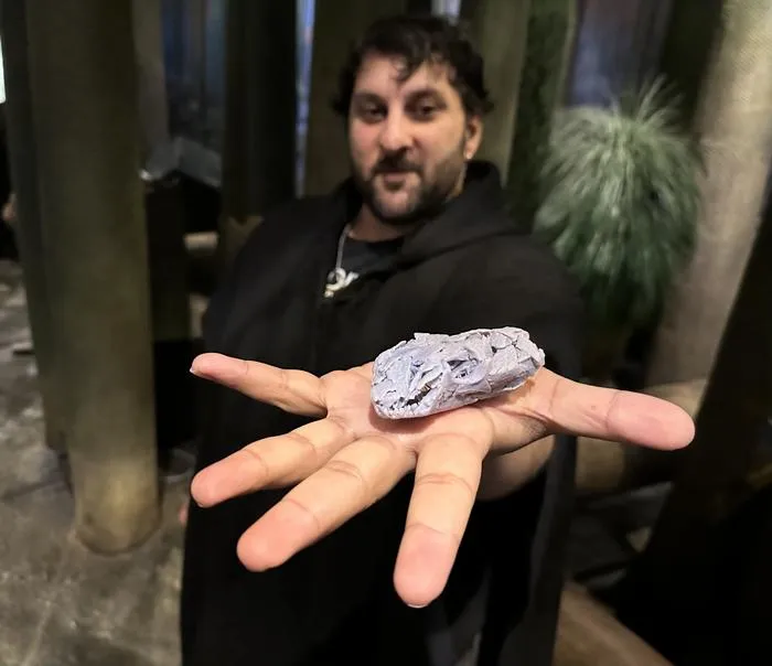 Arjan with 3D print