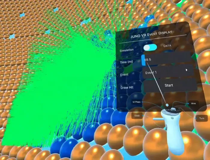 Schematic of the JUNO VR event display software.