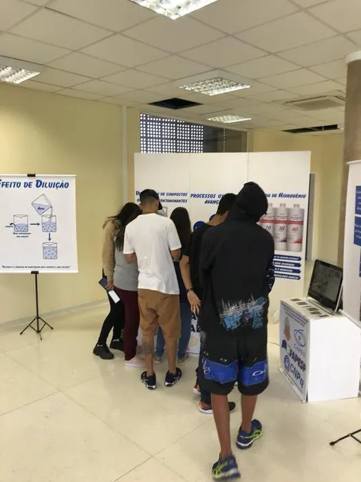 Interactive exhibition explaining advanced oxidation processes