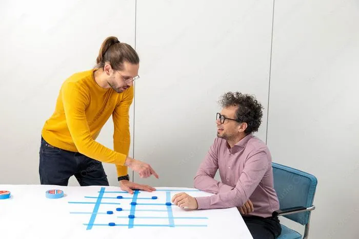 QuTech scientists Alberto Tosato and Giordano Scappucci