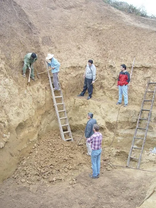 Yunxian Homo erectus excavation site_Photo Credit Guangjun Shen