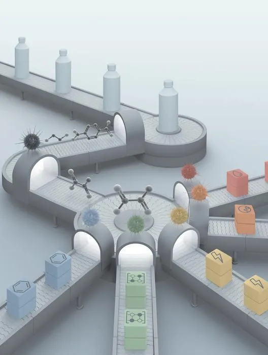 Microbial assembly line