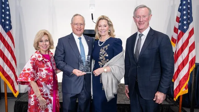 Perots with Dr. Chapman and Adm. McRaven