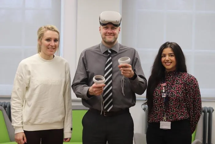 Meg Bowyer, David Webb and Simran Cheema