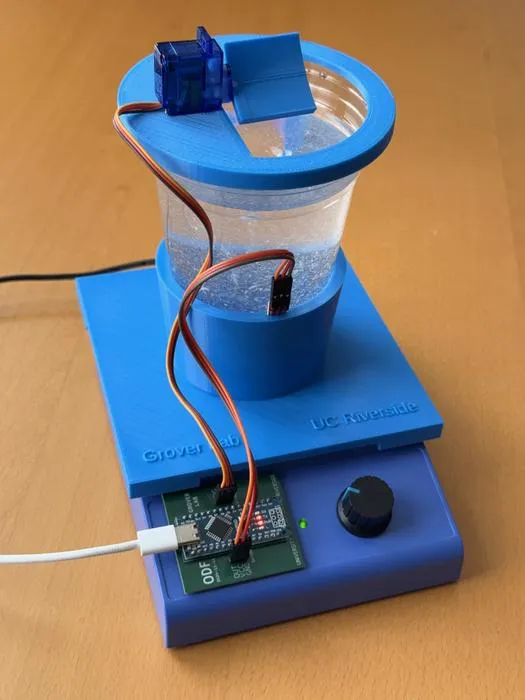 Pill fingerprint test setup