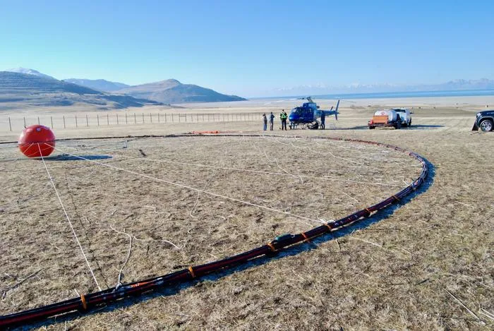 helicopter AEM Antelope Island