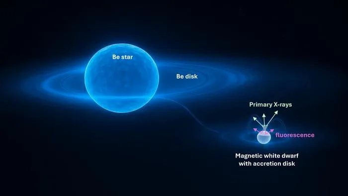 Illustration of the Gamma Cas system