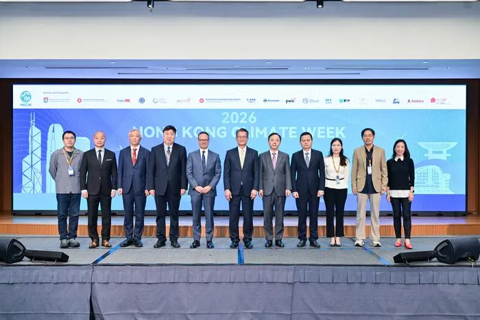 Group photo on stage