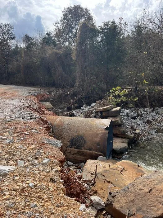 Culvert in Brush Creek watershed