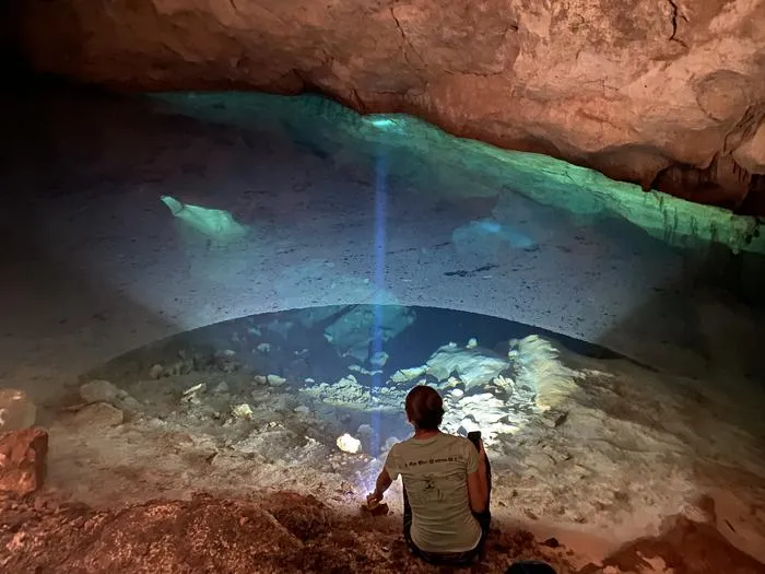 The cenotes where Typhlatya shrimps occur.