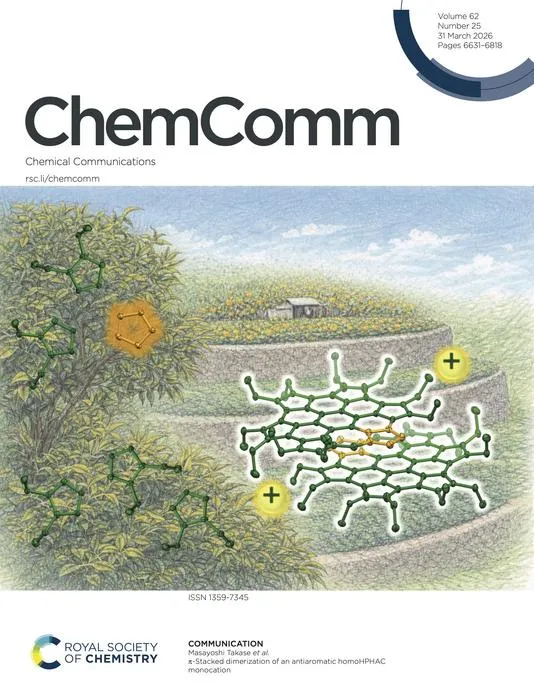 Harvesting substituents enables π-stacked dimers of antiaromatic cation