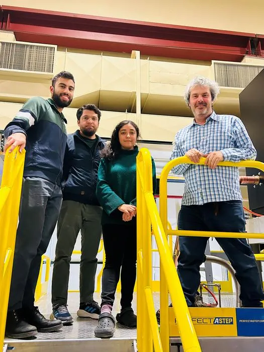 Co-authors at the Los Alamos National Laboratory pulsed field facility