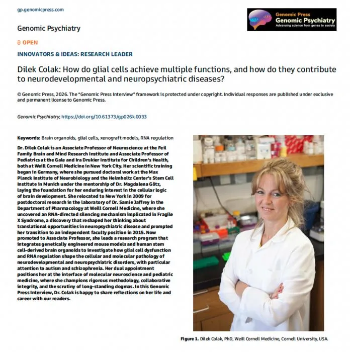 Dilek Colak: How do glial cells achieve multiple functions, and how do they contribute to neurodevelopmental and neuropsychiatric diseases?