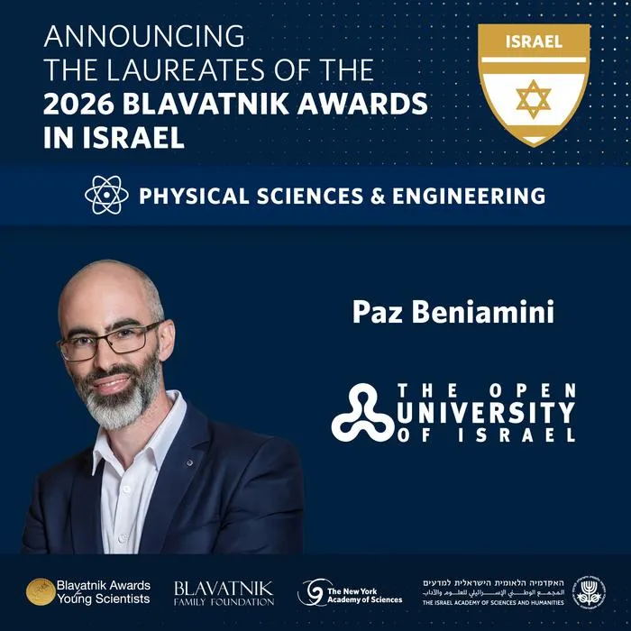 Blavatnik Awards Physical Sciences & Engineering Laureate, Paz Beniamini, PhD, from the Open University of Israel
