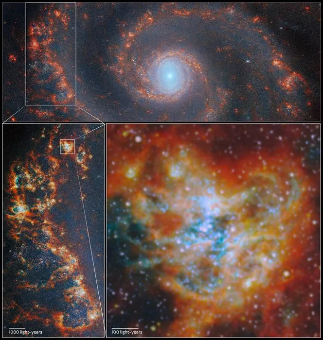 Location of star-forming region in M51