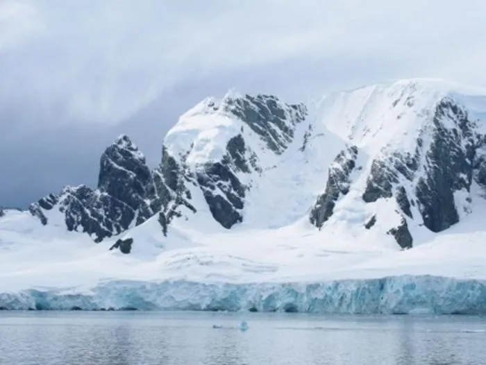 Snow-Covered Landscape of East Antarctica