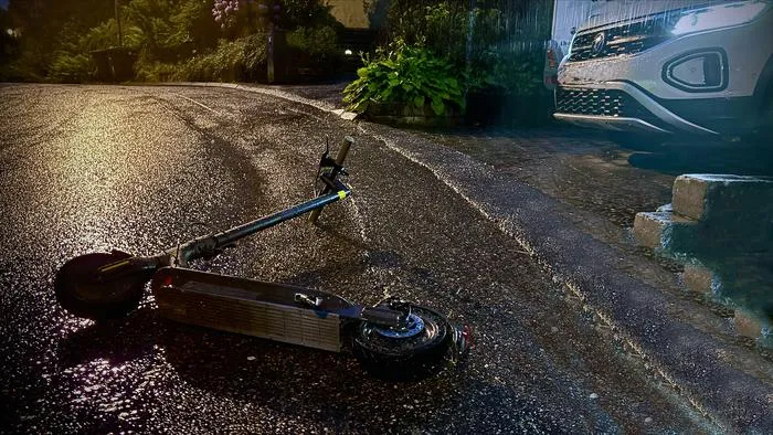 Accident with e-scooter