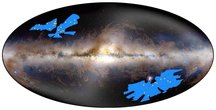 Location of the 31 new Euclid quasars
