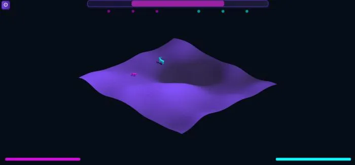 The play screen from Run FoVE Your Life.