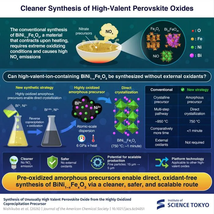 Safer and efficient synthesis of advanced negative thermal expansion materials