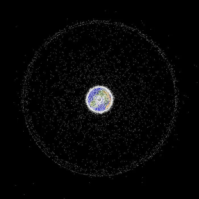 Objects in orbit in the geosynchronous region