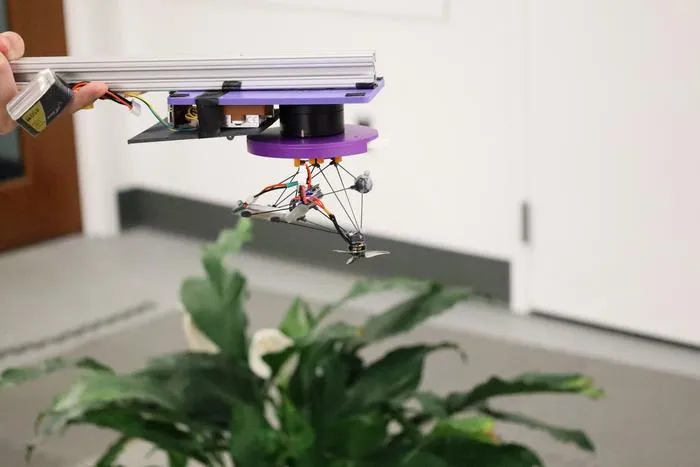 Low-visibility drone before launch