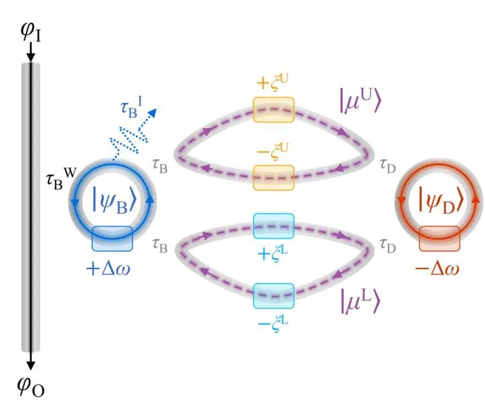 Figure 2. Structure of the programmable CRIT photonic integrated circuit: shows how the flow of light can be freely controlled by adjusting coupling between optical resonators.