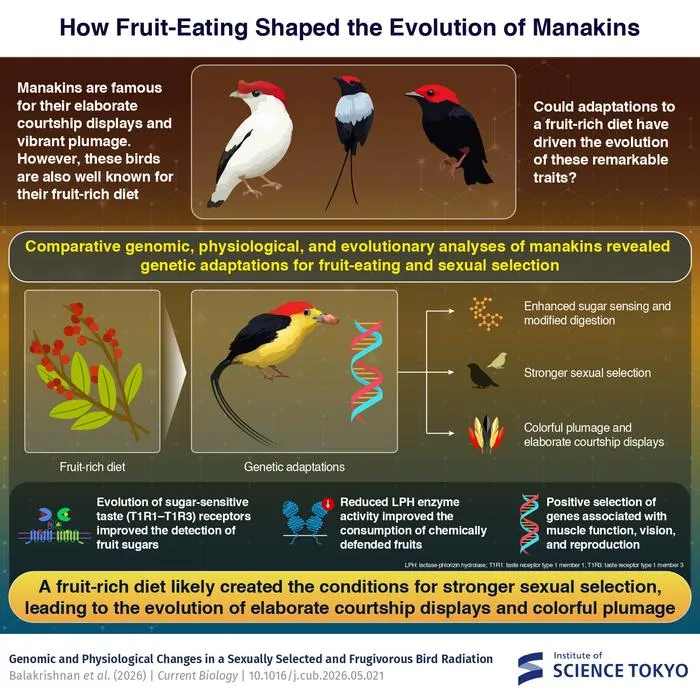 How Fruit-Eating Shaped the Evolution of Manakins