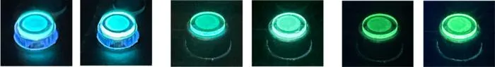 Plasticizer-enhanced emissions from three OLED emitters with different colors