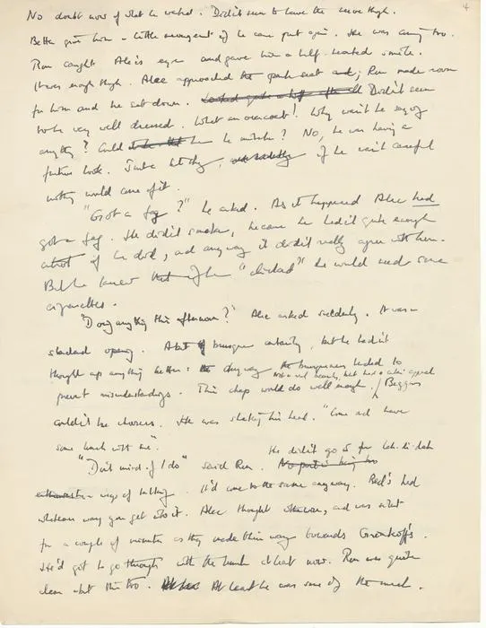 5th page of Alan Turing's short story - Alec and Ron meet.