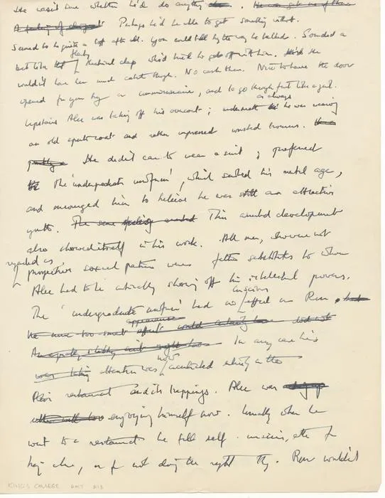 6th page of Alan Turing's short story ending ‘Ron wouldn’t’