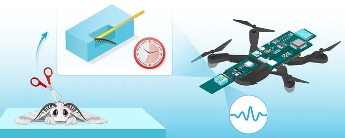 Water-retaining hydrogel electrode stabilizes an insect-antenna odor sensor for biohybrid drones