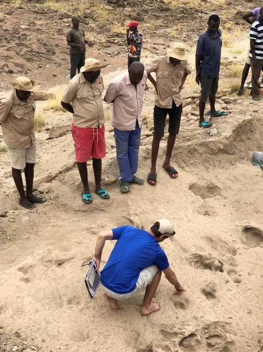 Kevin Hatala and colleagues in Kenya, 2023