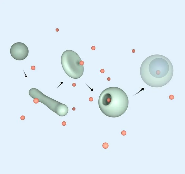 Morphogenic colloids