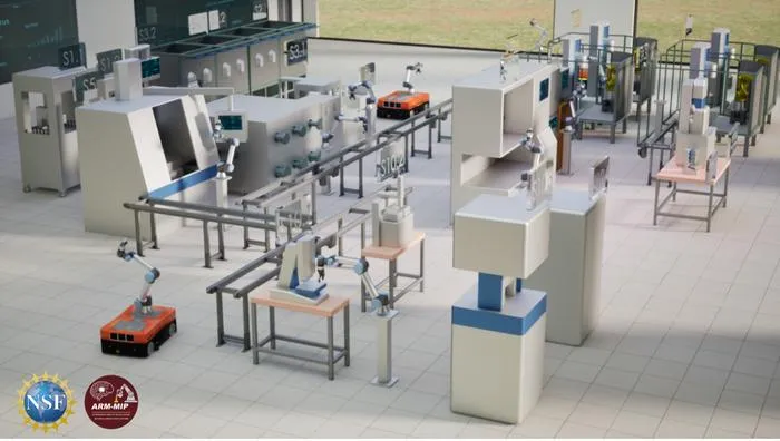 3D rendering of the Self-Driving Metallurgical Laboratory