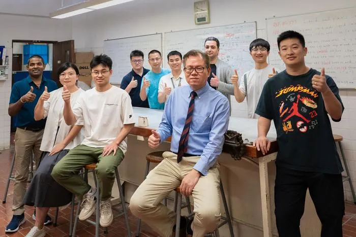 Professor Yang and students