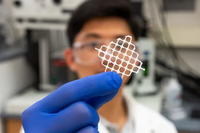 Researchers create "fluffy mesh" to harvest microplastics from water
