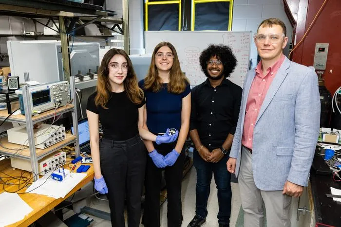 NJIT Professor Gennady Gor and Students