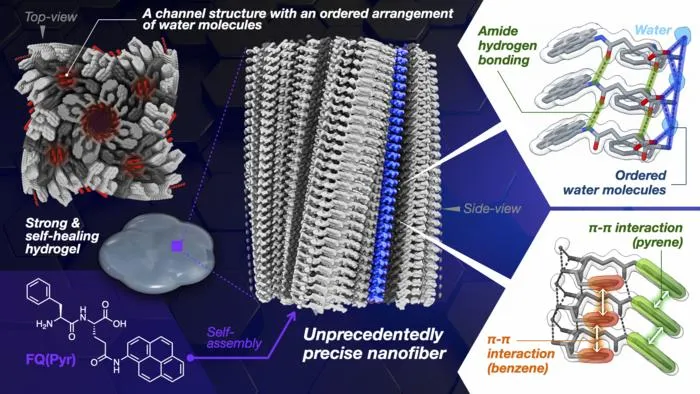 New self-healing hydrogel with electrical polarization