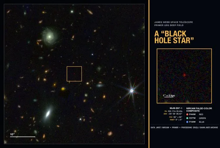 "Black Hole Star” stands out as a "Little Red Dot”.