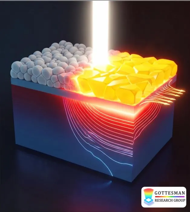 A Flash of Light Rearranges a Crystal, and Another Flash Puts It Back While the Glass Below Stays Cool