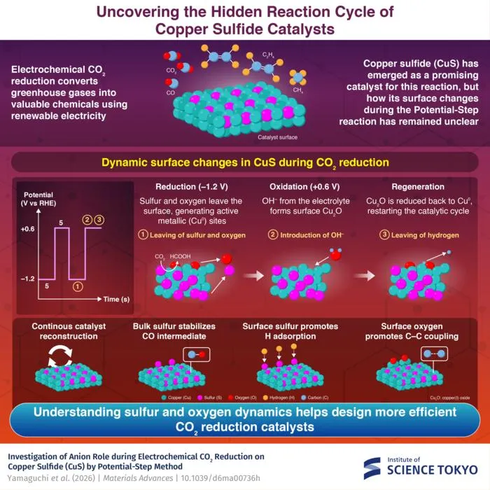 Uncovering the Hidden Reaction Cycle of Copper Sulfide Catalysts