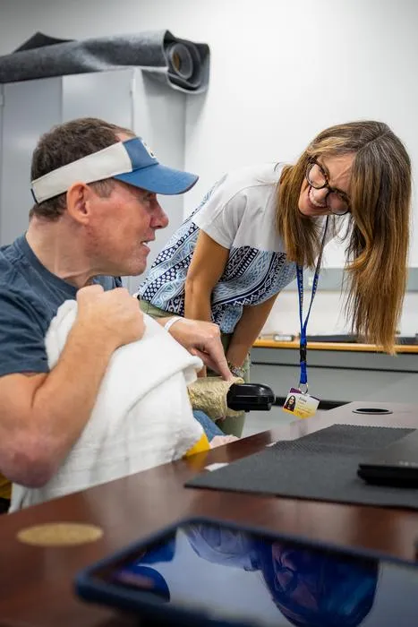 Study participant with PI
