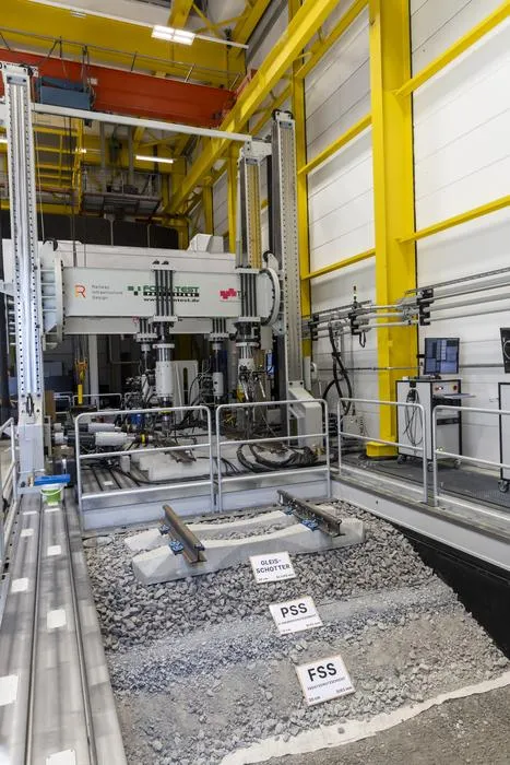 The Railway and Infrastructure Laboratory at the Institute of Railway Infrastructure Design at TU Graz.