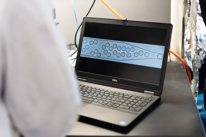 Coupling with flow cytometry center