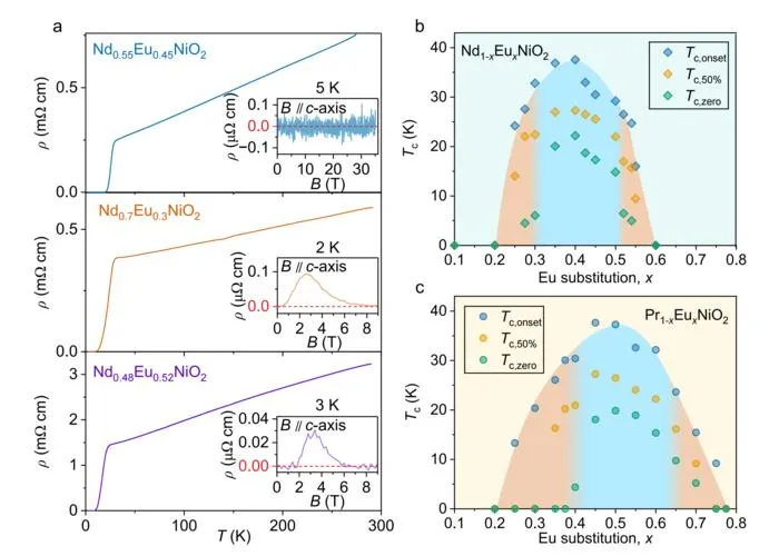 Identifying magnetic field-reentrant superconductivity at both overdoped and underdoped region at the boarders of nickelate superconducting dome.