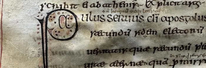 Epistles of St Paul, close up 2