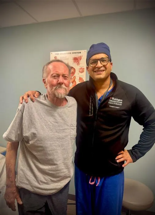 Patient and surgeon